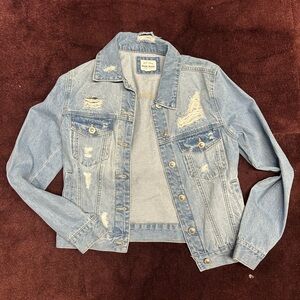 Distressed, jean jacket